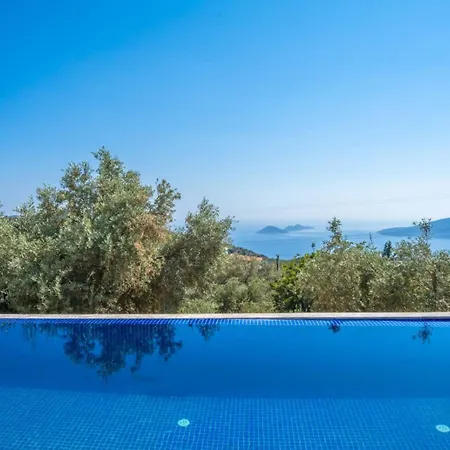 Villa Kaşkalkan Deniz Manzaralı Havuzlu Bahçeli *
